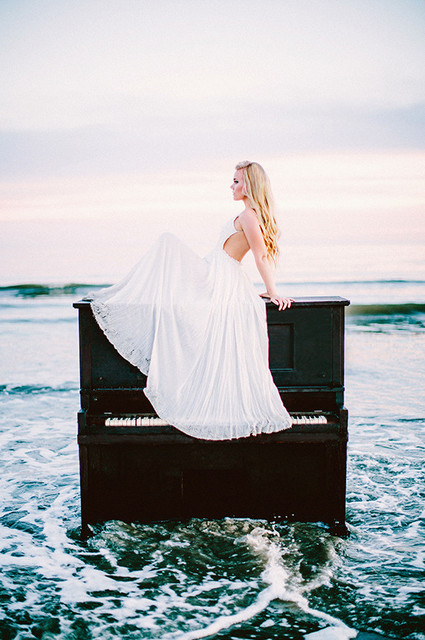 Romantic seaside wedding inspiration Inspiration