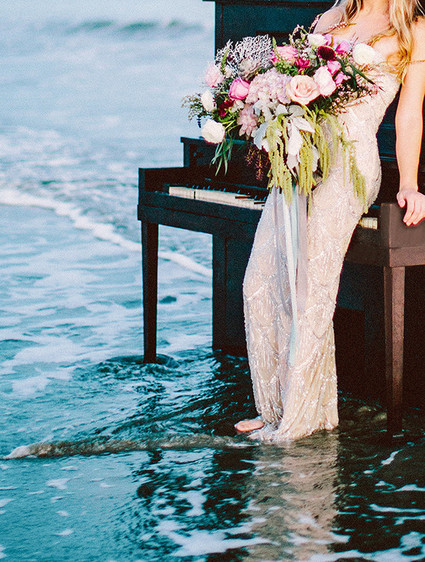 Romantic seaside wedding inspiration