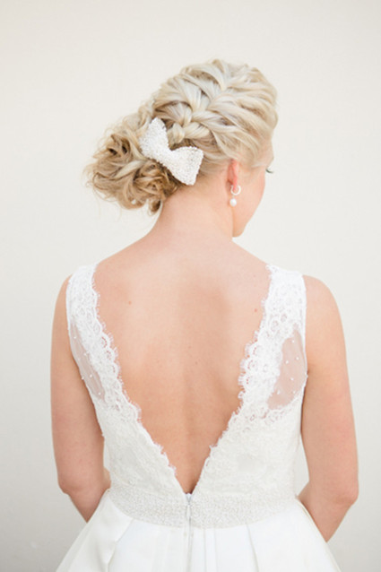 Braided wedding hairstyle