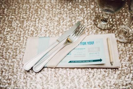 Modern Nebraska Wedding Place Setting Inspiration
