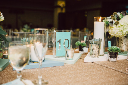 Modern Nebraska Wedding Table Numbers Inspiration