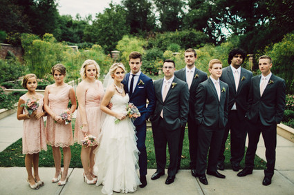Modern Nebraska Wedding Party