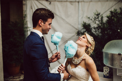 Blue cotton candy