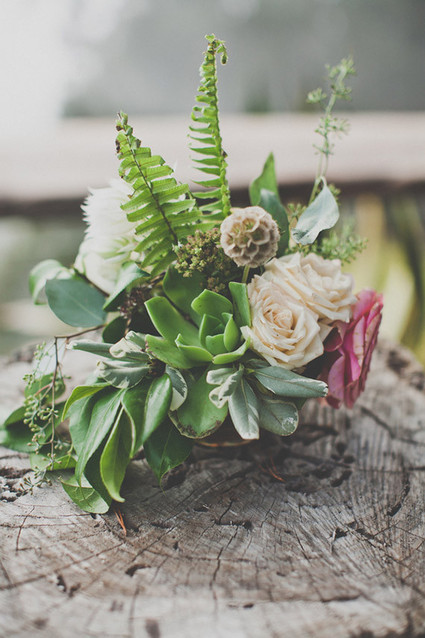 Colorful bohemian wedding Florals