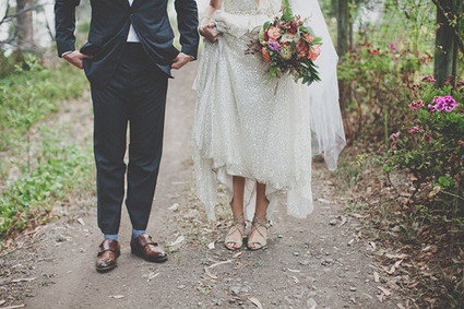 Bohemian wedding shoes
