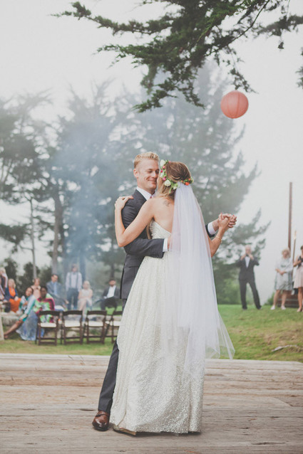 Colorful Bohemian Wedding Dance Floor Inspiration