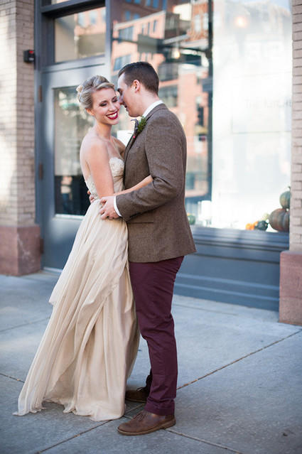 Intimate Restaurant Wedding Portrait Inspiration