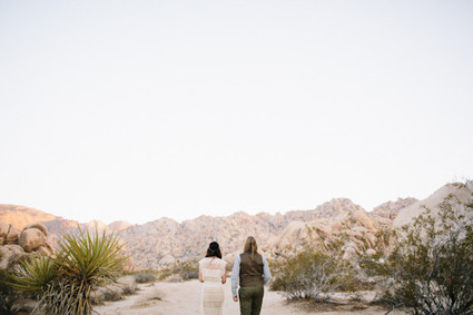 Desert wedding portrait