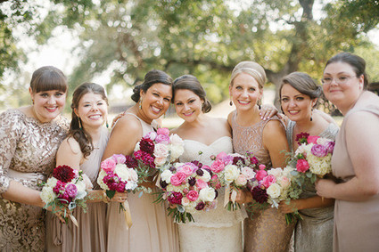 Modern Art Museum Wedding Bridesmaids