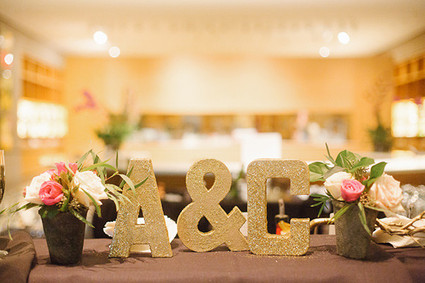 Modern Art Museum Wedding Signage
