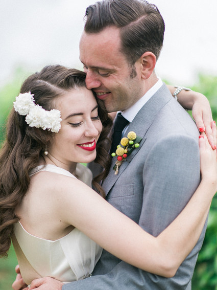 Vintage wedding portrait