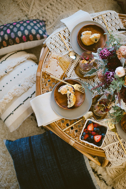Bohemian New Years brunch inspiration