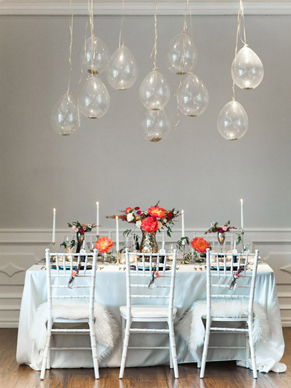 New Year's Bridal Shower Tablescape