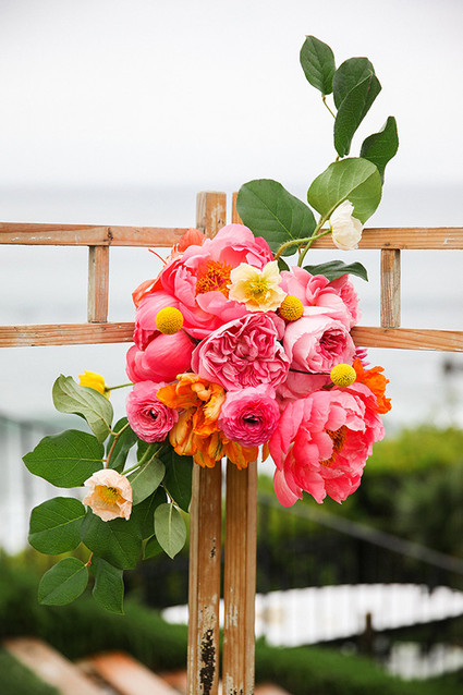 Altar pink flower decor