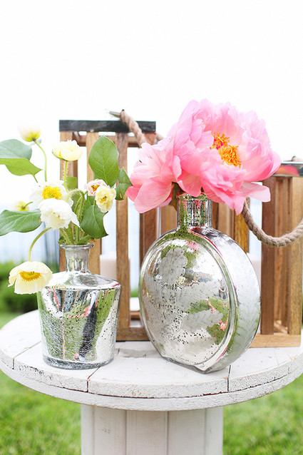 Silver vase decor