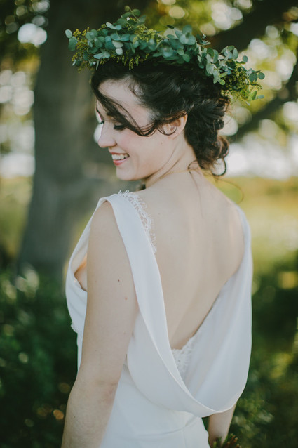 Golden Fall Coastal Wedding Headpiece