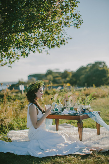 Golden Fall Coastal Wedding Inspiration