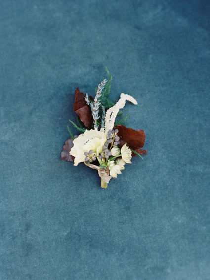 Fall inspired boutonniere