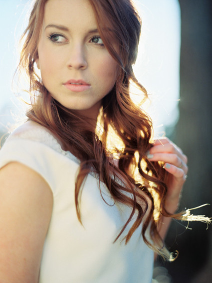 Half up, half down hairstyle