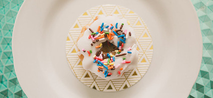 Modern Valentine's Day donut