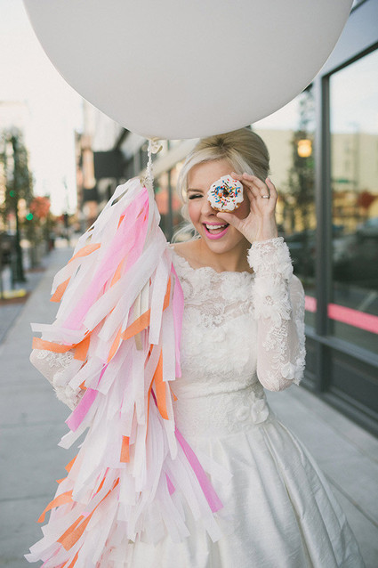 Colorful balloon tassels