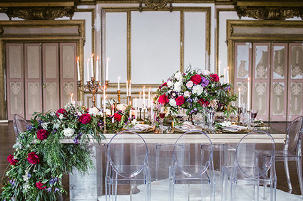Romantic Luxe wedding inspiration tablescape