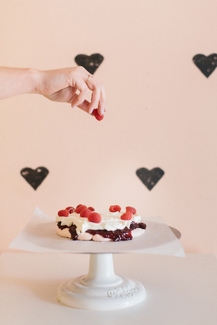 Raspberry Meringue Cake