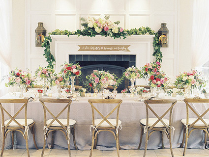 Floral Wedding Tablescape