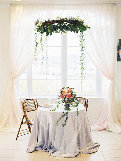 Floral wedding tablescape