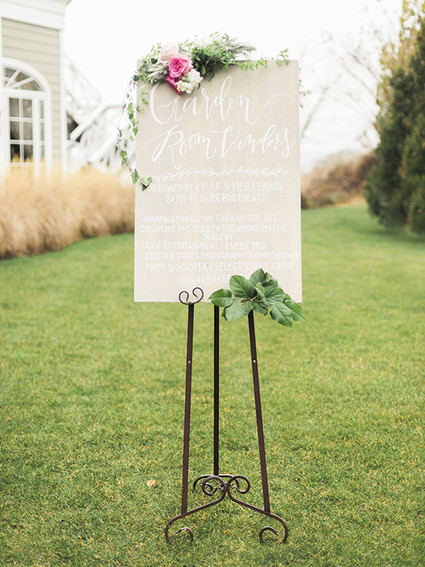 Floral Wedding Signage