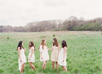 Neutral bridesmaid dresses