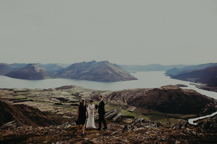 New Zealand mountaintop elopement
