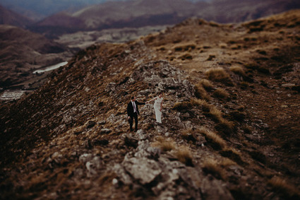 New Zealand mountaintop elopement