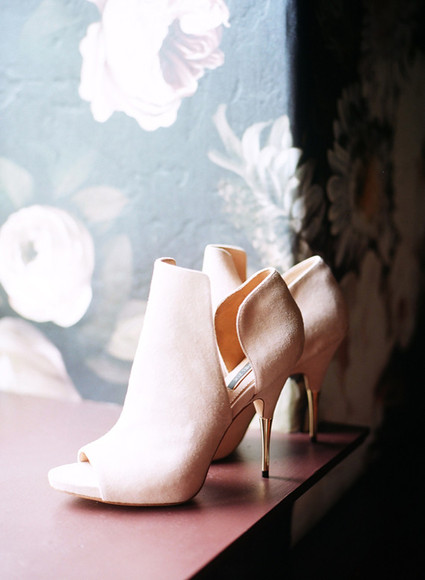 Pink Rachel Zoe bridal shoes