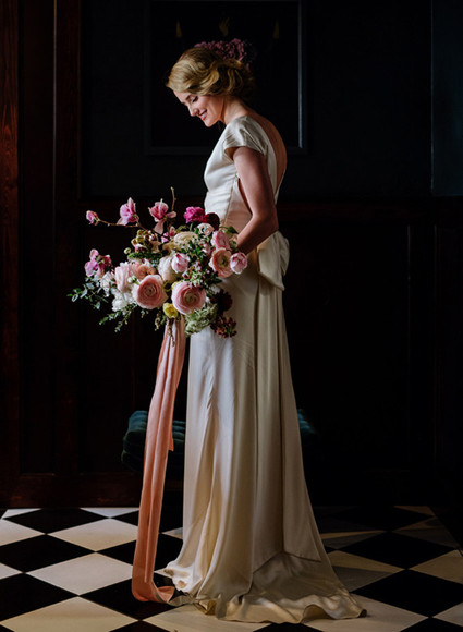 Dramatic floral wedding inspiration Inspiration