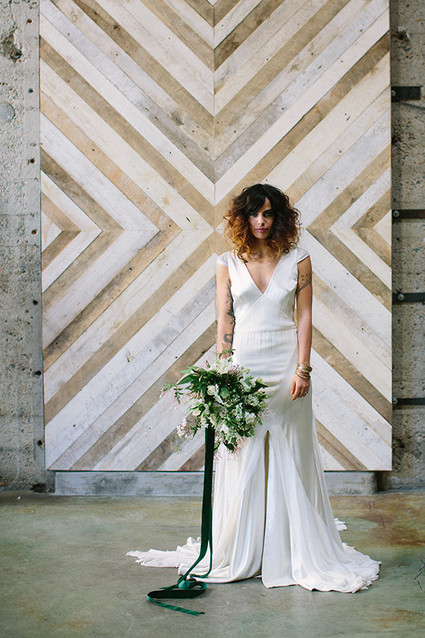 Emerald and gold bridal inspiration