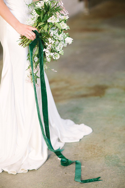 Green and white bouquet