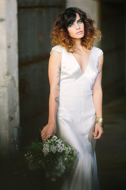 Emerald and gold bridal inspiration