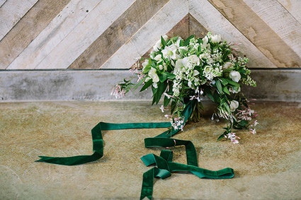 Green and white bouquet
