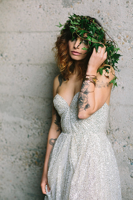 Sparkly Sarah Seven wedding dress