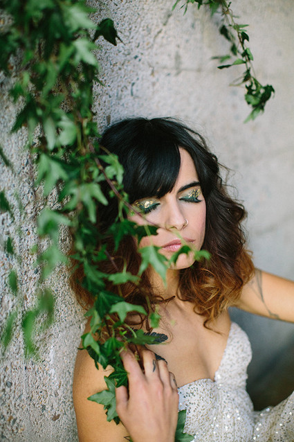 Emerald and gold bridal inspiration