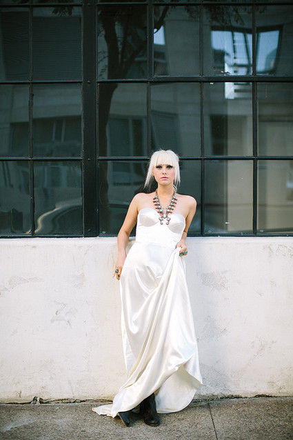 Modern wedding dress