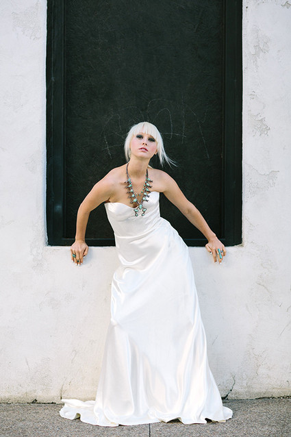 Modern wedding dress