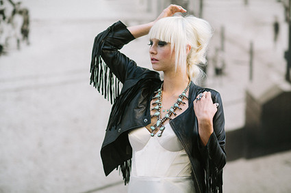 Modern black and blue bridal inspiration