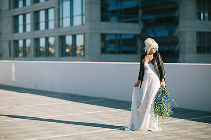 Modern black and blue bridal inspiration Inspiration
