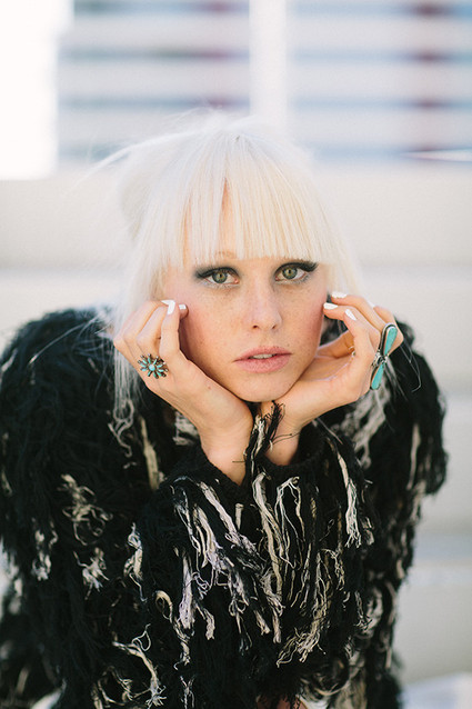 Modern black and blue bridal inspiration