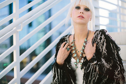 Modern black and blue bridal inspiration