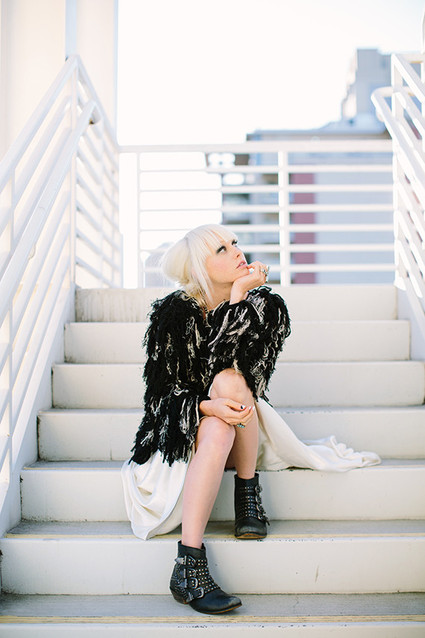 Modern black and blue bridal inspiration