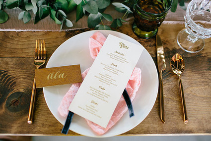 Wood place card