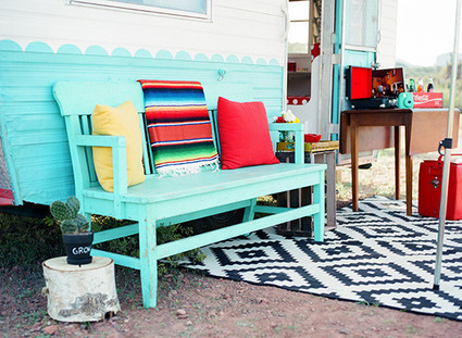 Retro glamper girls shoot